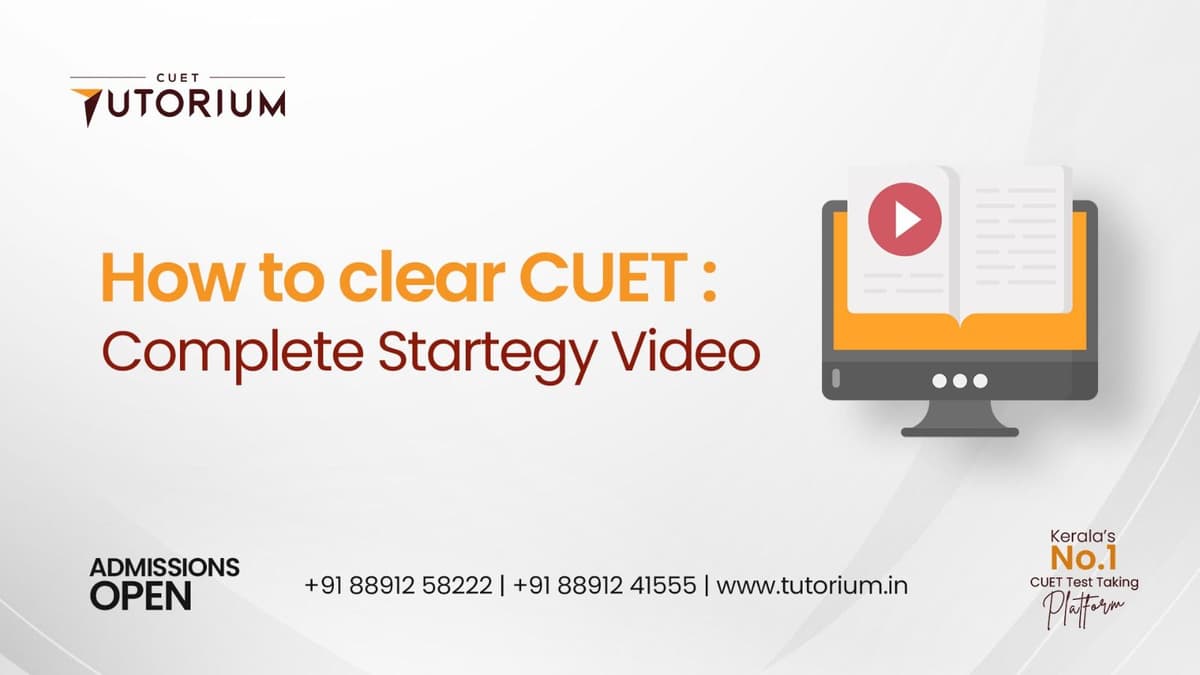 CUET COMPLETE STRATEGY VIDEO- ENGLISH AND GENERAL TEST