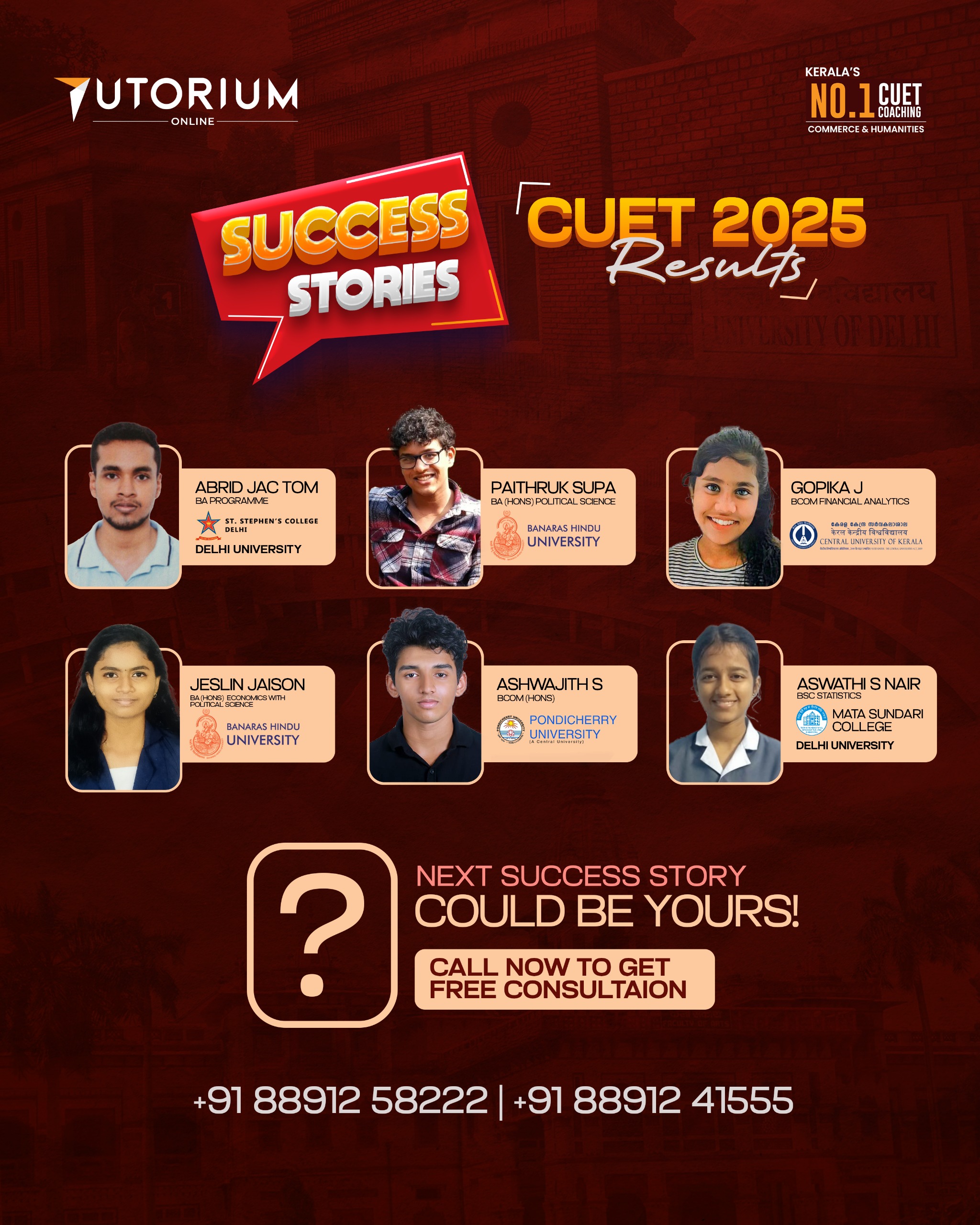 CUET Success stories